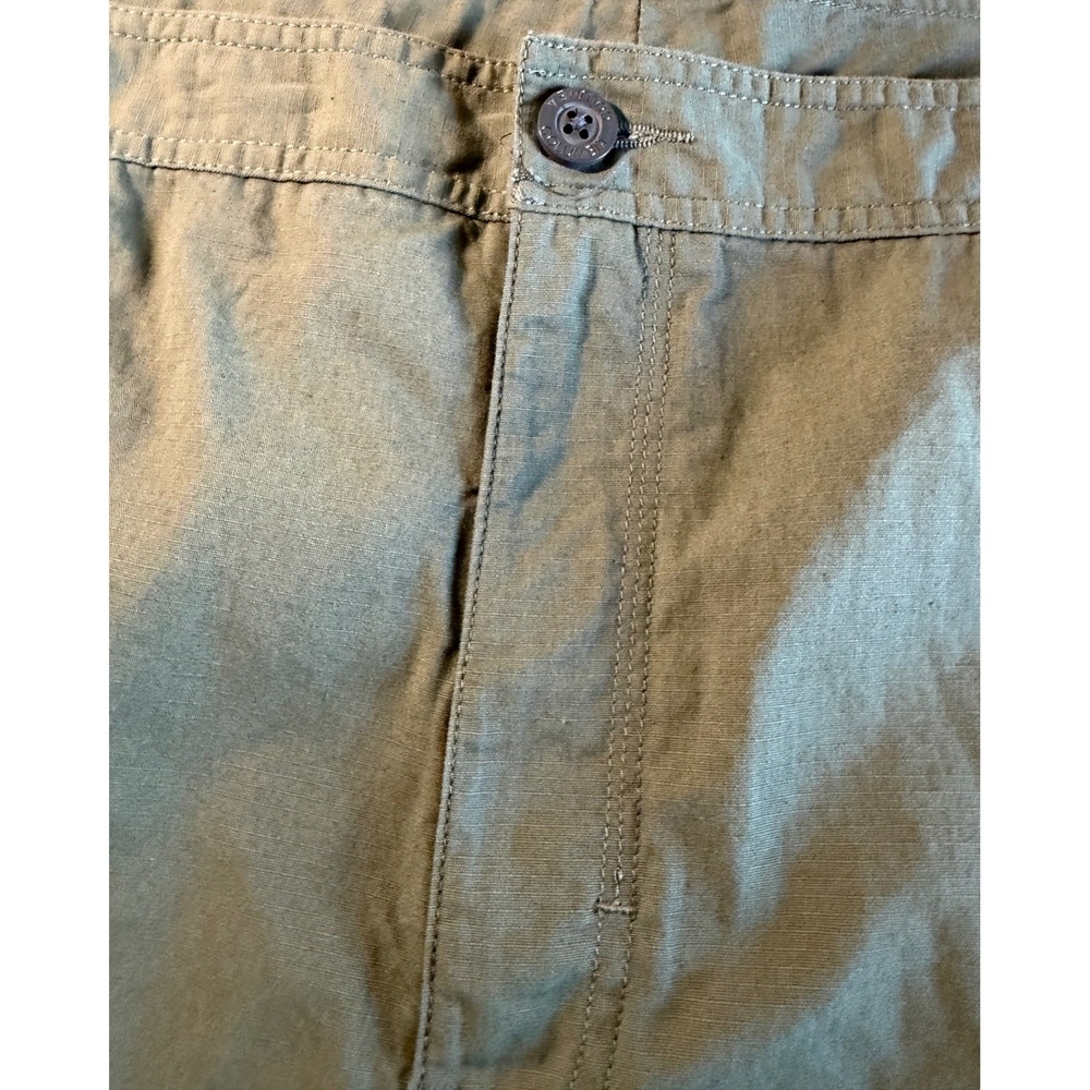 Columbia Cargo Shorts Mens 50 Olive Green Regular Fit Cotton Outdoor Hiking 8" - Picture 3 of 10